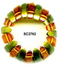 Marbled Green and Apple Juice Bakelite Bracelet