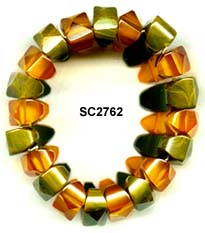 Marbled Green and Apple Juice Bakelite Bracelet