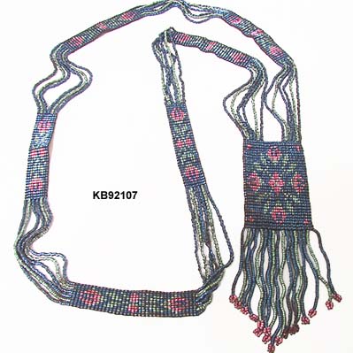 1900 to 1920 Steel Beaded Sautoir with Chinese Dragon Motif