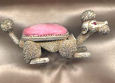 Vintage 1955 Florenza Poodle Pin Cushion