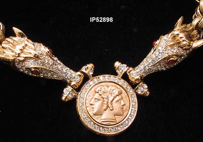 Nina Ricci Double Horse Head Necklace