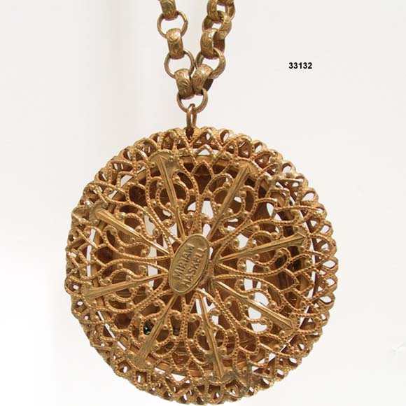 c. 1950 MIRIAM HASKELL Oriental Theme Necklace