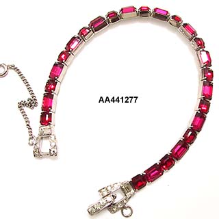 MAZER BROS. Ruby Red Bracelet