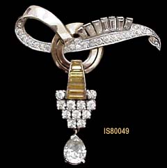 c. 1940's MAZER Pendant Brooch