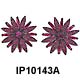 Thelma Deutsch Magenta Flower earrings