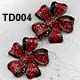 Thelma Deutsch Red Flower earrings