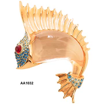 1998 Reissued Trifari Sailfish Jelly