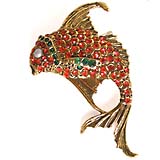 Thelma Deutsch fish pin