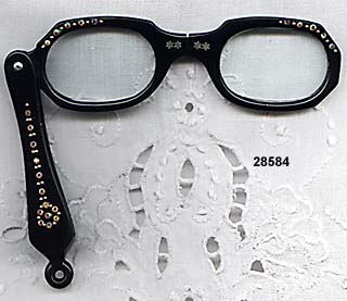Vintage Plastic Lorgnette Glasses 1950s