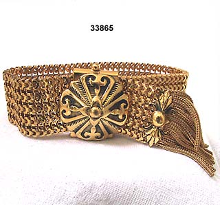 c. 1950's Victorian Revival Slide Bracelet