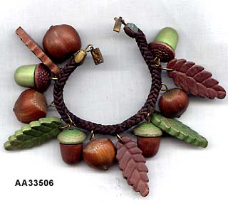 c. 1940's Wooden Bracelet
