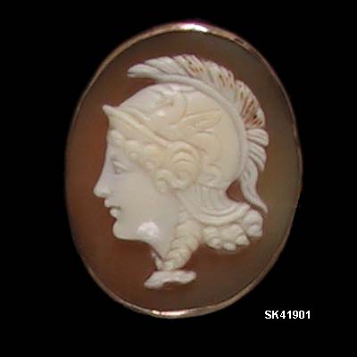 Two Faced Cameo of Athena, Goddess of War