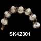 1895 to 1910 Seven Panel Shell Cameo Bracelet