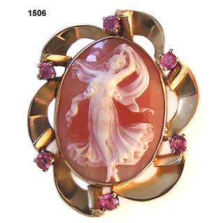 Diana, Goddess of Youth Shell Cameo