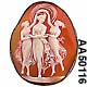 Three Graces Antique Shell Cameo