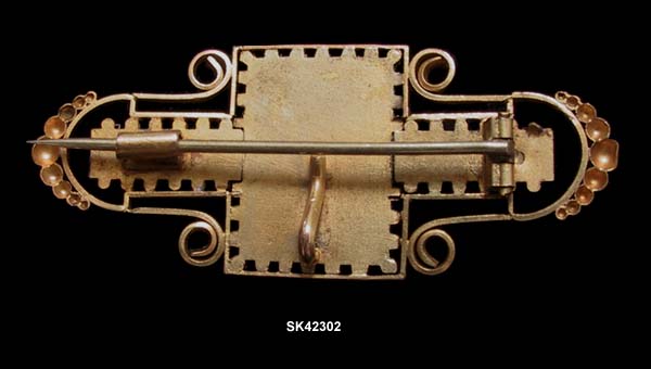 c. 1880 Victorian Hardstone Cameo Pin/Watch Pin