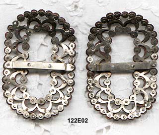 1840 to 1890 Genuine Cut Steel Shoe Buckles