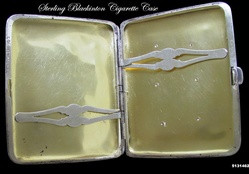 Sterling Blackinton Cigarette Case Nouveau Era