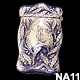 Art Nouveau Sterling Match Safe Holly & Berries