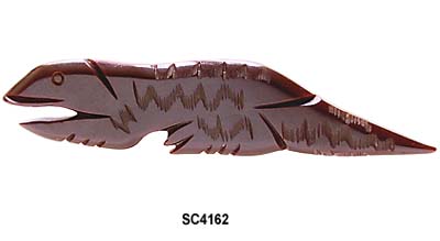 1930 to 1940's Brown Bakelite Alligator Pin