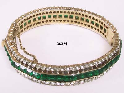 c. 1950's TRIFARI Alfred Philippe Gold-Plated Invisibly Set Bracelet