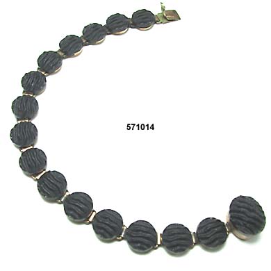 1870 to 1880 Victorian Crepe Stone Bracelet