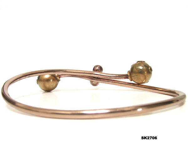 Antique Victorian Bypass Bangle Bracelet