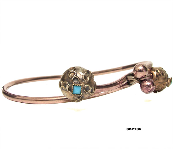 Antique Victorian Bypass Bangle Bracelet