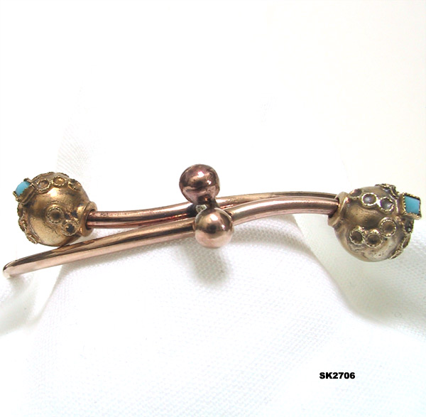 Antique Victorian Bypass Bangle Bracelet