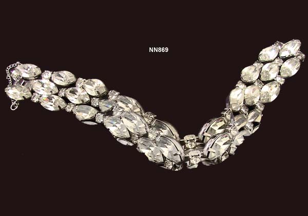 Late 1940's EISENBERG Rhinestone Bracelet