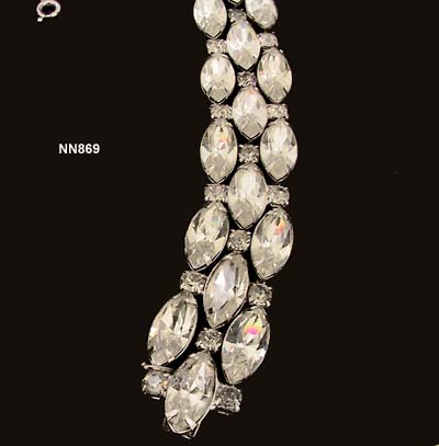 Late 1940's EISENBERG Rhinestone Bracelet