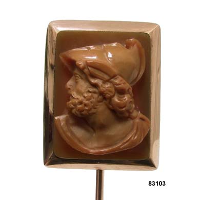 14 Karat Rose Gold Cameo of Ajax