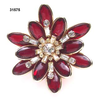Vintage Barclay Flower Pin 1950s