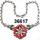 Alfred Philippe Trifari Red Carnation Necklace