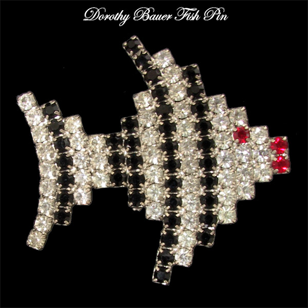 Dorothy Bauer Fish Pin Vintage 1980s