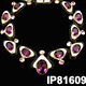 Maresco Black Enamel, Amethyst and Pavé Gold-Plated Necklace/Choker