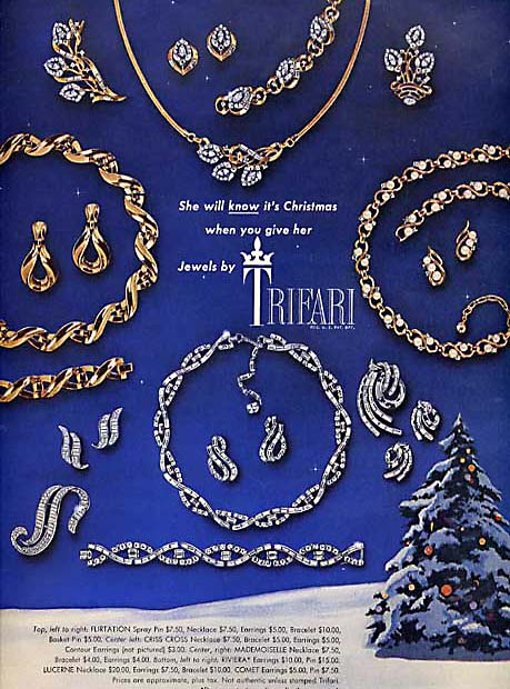 1953 TRIFARI Alfred Philippe Lucerne Necklace Patent