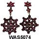 Victorian Bohemain Garnet Pendant Earrings