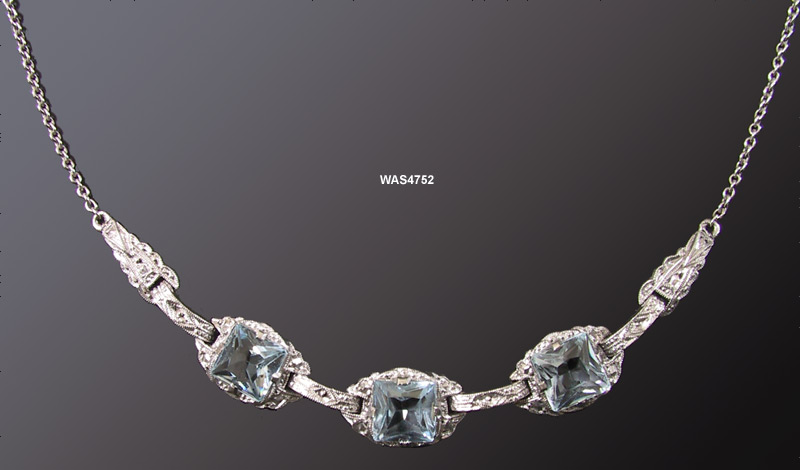 Edwardian Style Sterling Filigree Necklace