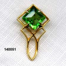 c. 1900 10 Karat Art Nouveau Stick Pin