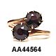 15 Karat Rose Gold Crossover Garnet Ring