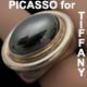 Paloma Picasso Sterling Hematite Tiffany ring