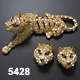 Trifari tiger pin and earrings