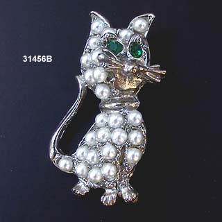 c. 1950 Cat Pin