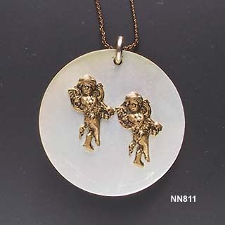 MOP Angels Pendant Necklace