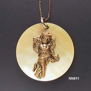 MOP Angels Pendant Necklace