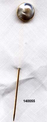 Vintage 14 Karat Yellow Gold Blister Pearl Stick Pin