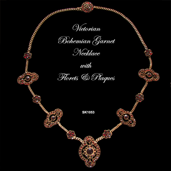 Antique Victorian Bohemian Garnet Necklace