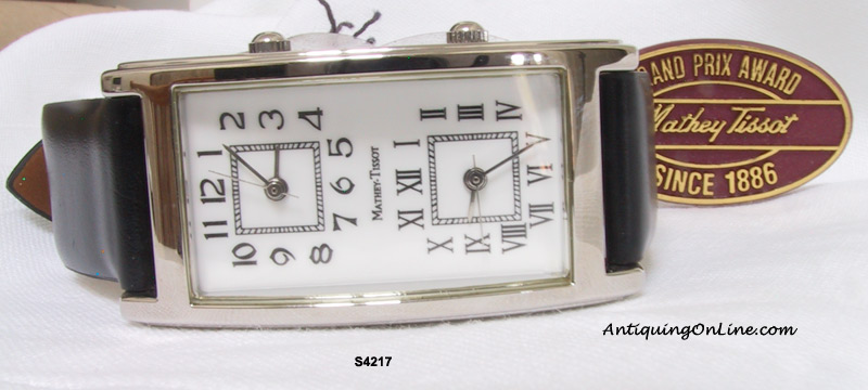 Vintage Mathey Tissot Dual Time Wrist Watch