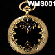 Ch. F. Tissot & Son 18 Karat Rose Gold & Rose Cut Diamond Enameled Pocket Watch